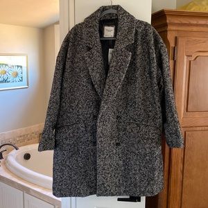 Abercrombie & Fitch herringbone coat, NWT, size XL